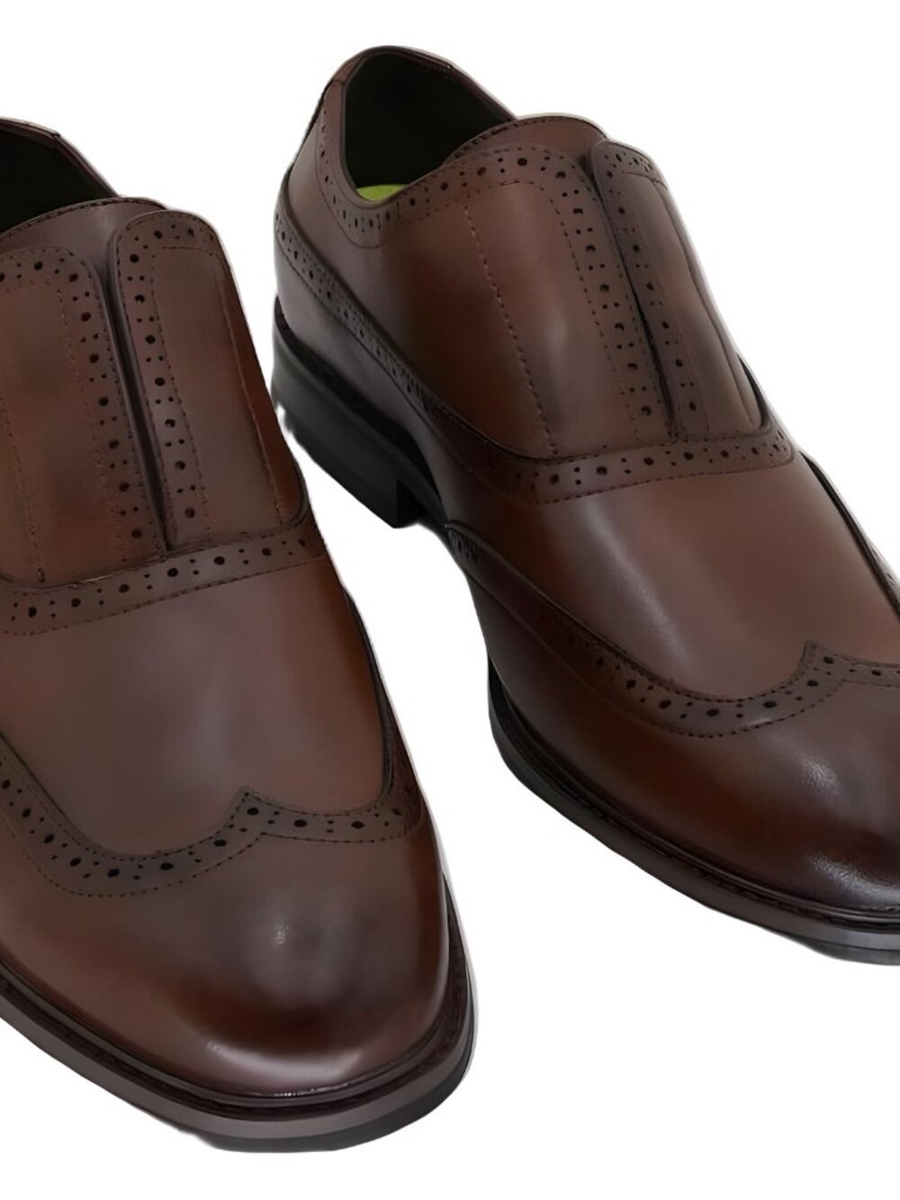 VANCE Co. Nikola Slip-On Oxford Dress Shoes Brown US 10M